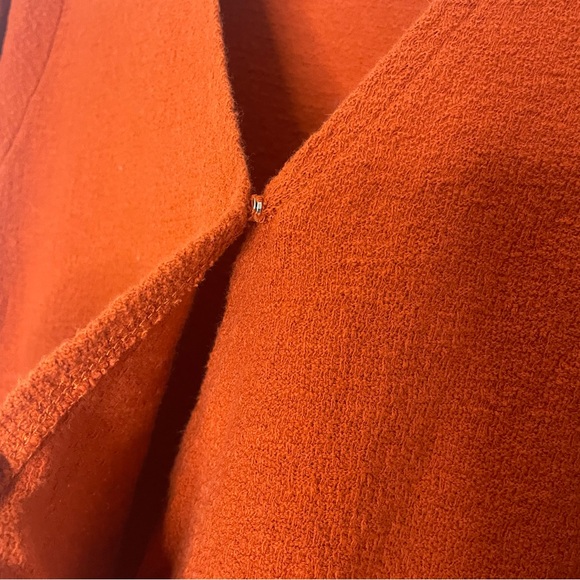 Madewell Texture & Thread Women’s Wrap Tie Top Shirt Brick Red Orange size XL - Picture 4 of 9